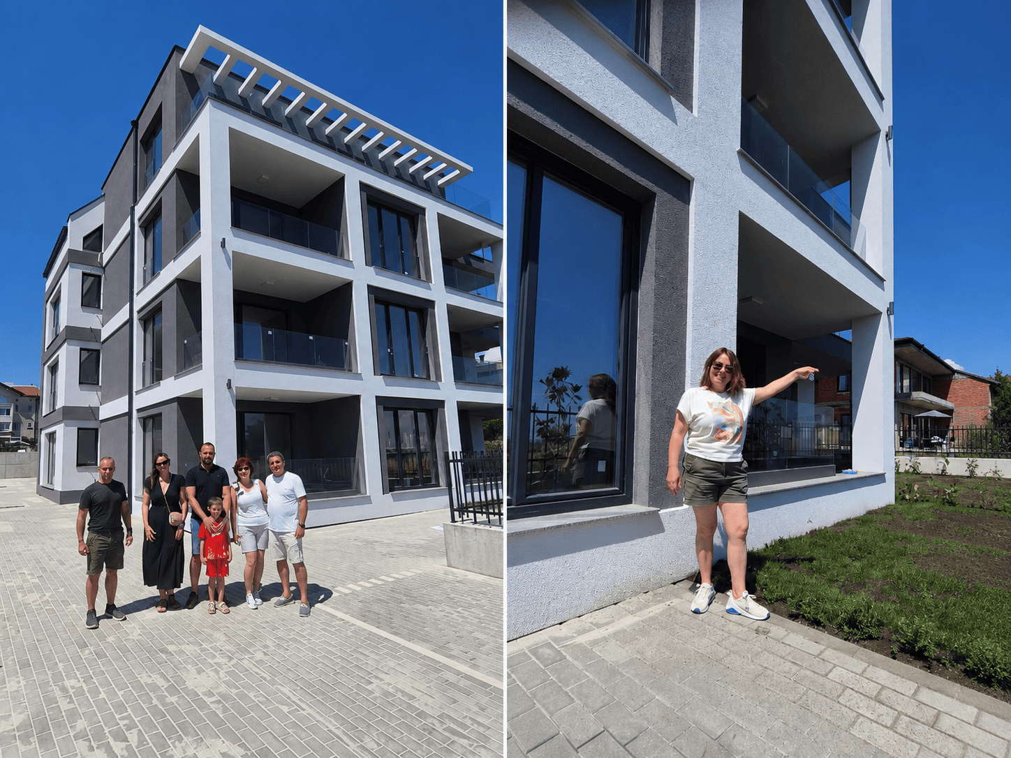 Новодомците в сградата AS Residence.